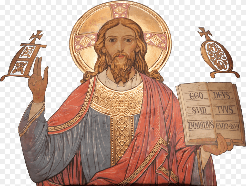 Jesus Christianity Christian Cross Clip Art Jesus Christ, Adult, Person, Painting, Man Png