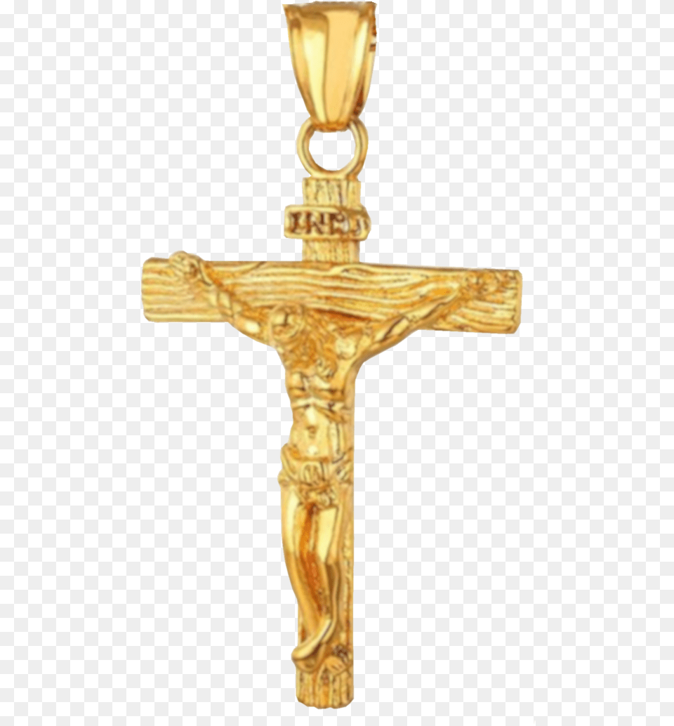 Jesus Cross Gold Pendant, Symbol, Crucifix Free Png Download