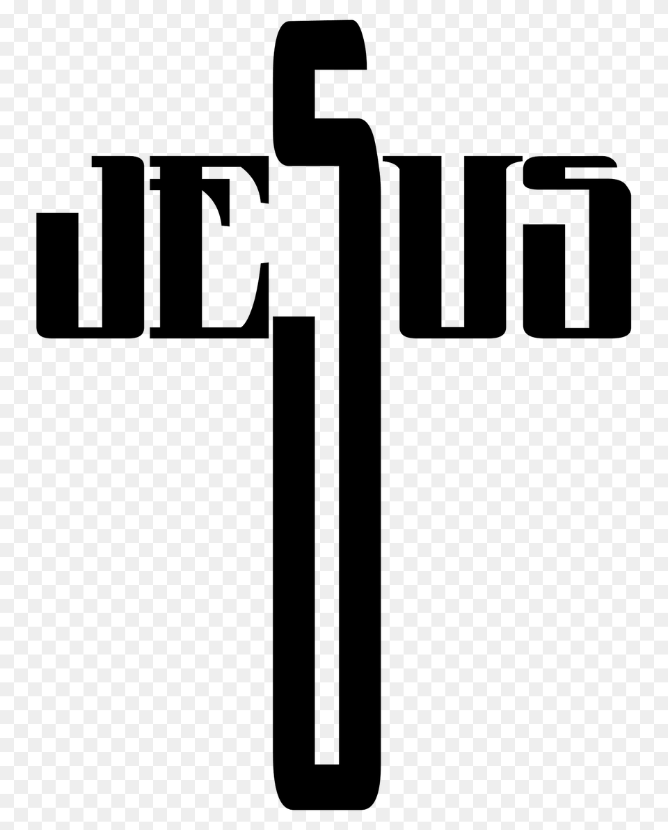 Jesus Cross Typography Clipart, Symbol, Electronics, Hardware, Text Png