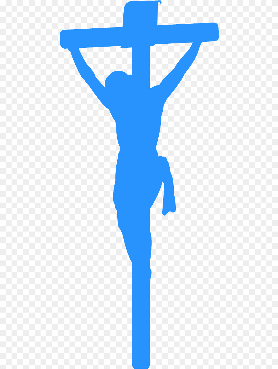 Jesus En La Cruz Silueta, Cross, Symbol, Crucifix, Person Png Image
