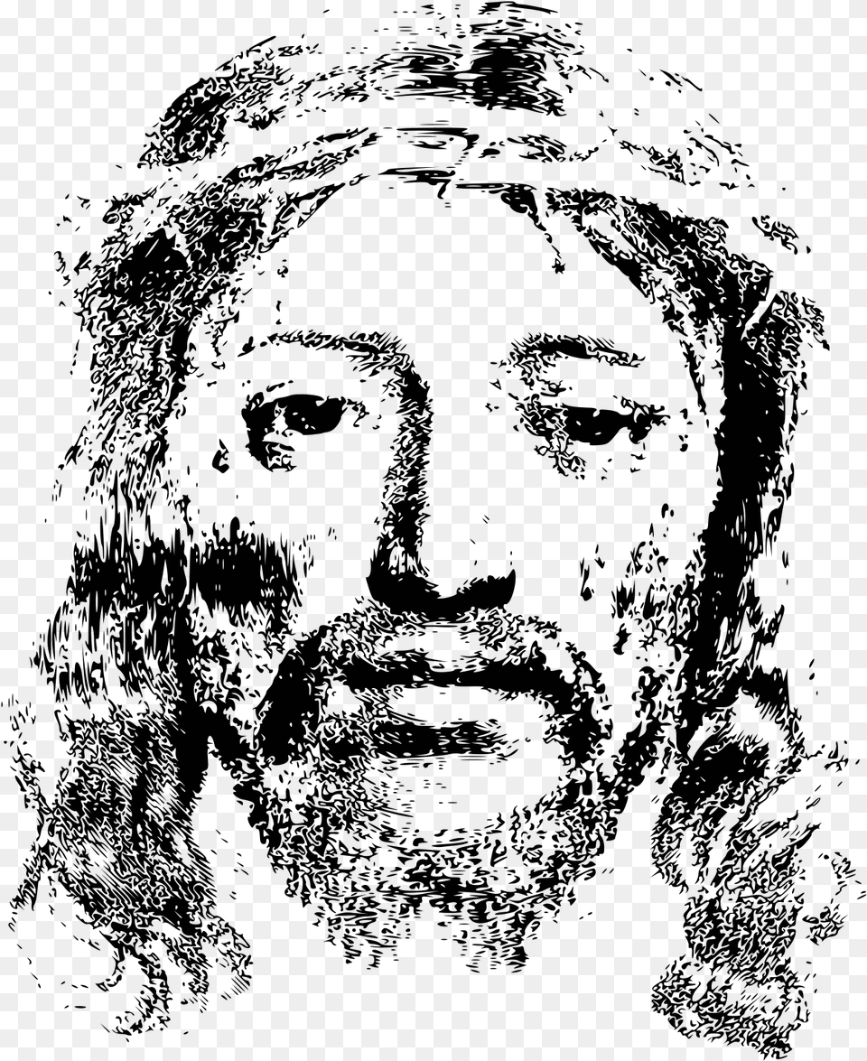 Jesus Face, Silhouette Png