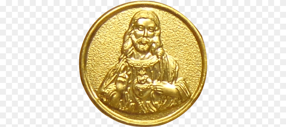 Jesus Gold Coin 995 Coins Ghatkopar Brass, Adult, Bride, Female, Person Png Image