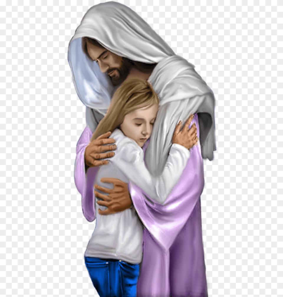 Jesus Hugging Children, Adult, Person, Woman, Female Png