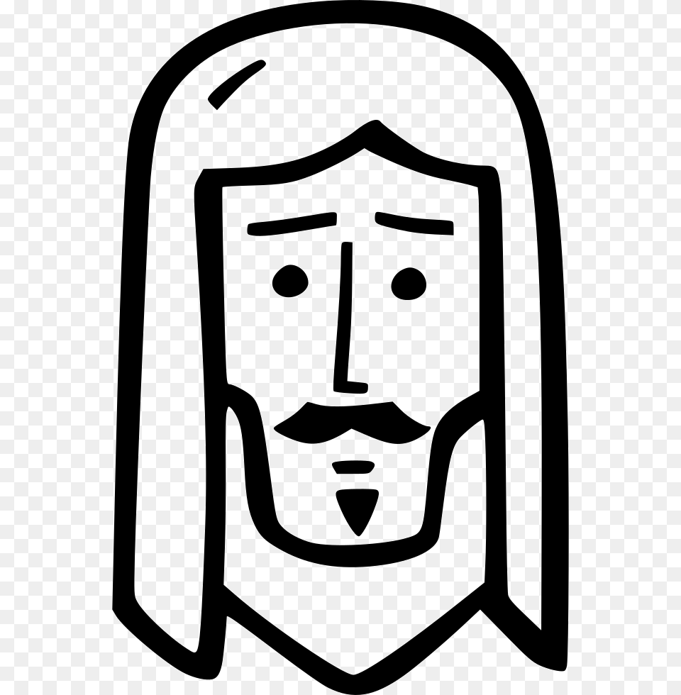 Jesus Icon Download, Stencil, Sticker, Clothing, Hardhat Free Png