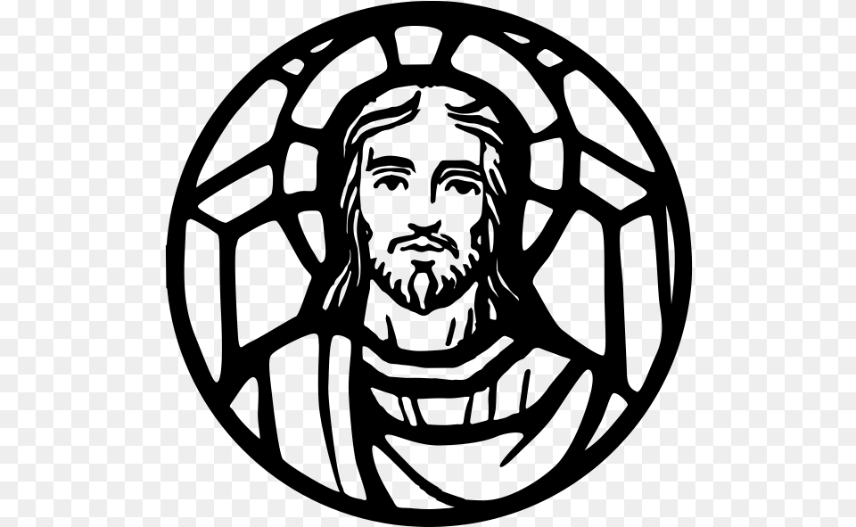 Jesus Icon Transparent, Gray Png
