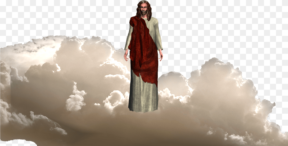 Jesus On A Cloud, Fashion, Adult, Person, Outdoors Free Transparent Png