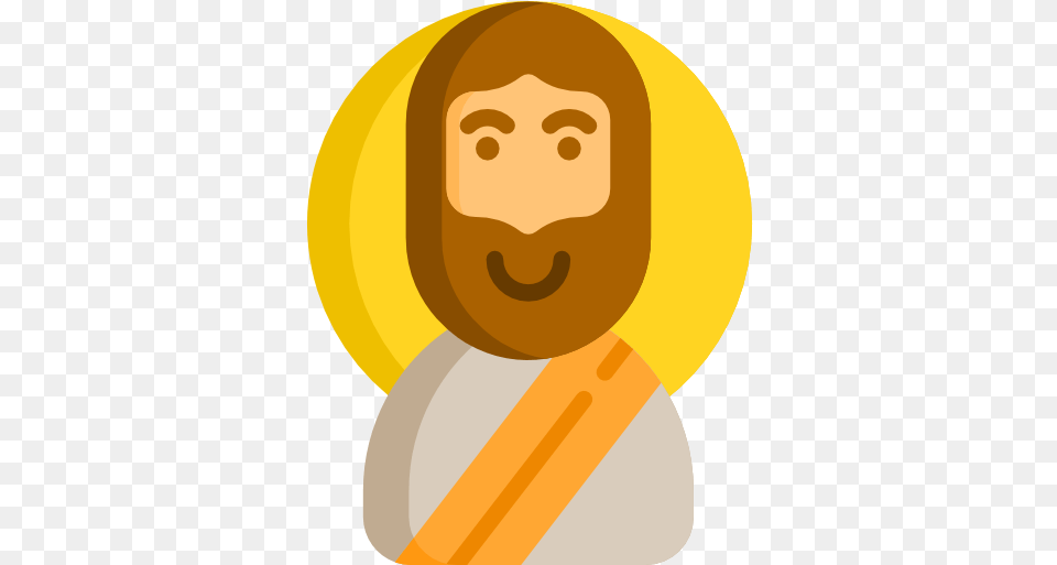 Jesus People Icons Jesus Flat Icon, Gold, Sweets, Face, Food Free Png