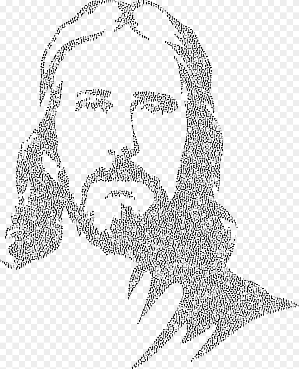 Jesus Portrait Clipart, Art, Adult, Drawing, Person Png