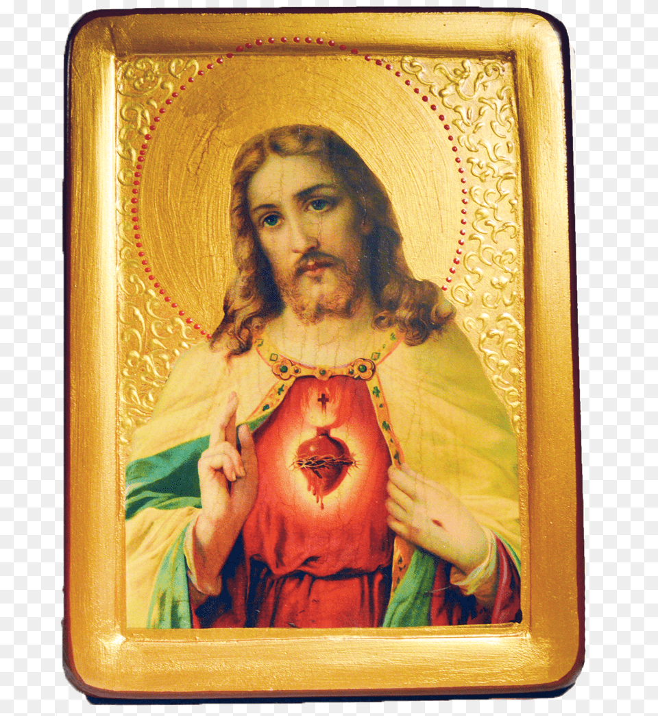 Jesus Sacred Heart, Art, Painting, Adult, Female Free Png Download
