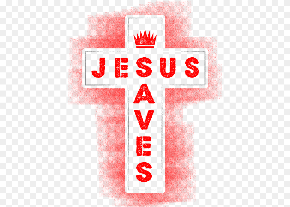 Jesus Saves Religion God Christ Cross Faith Portable Battery Charger Vertical, Symbol Png Image