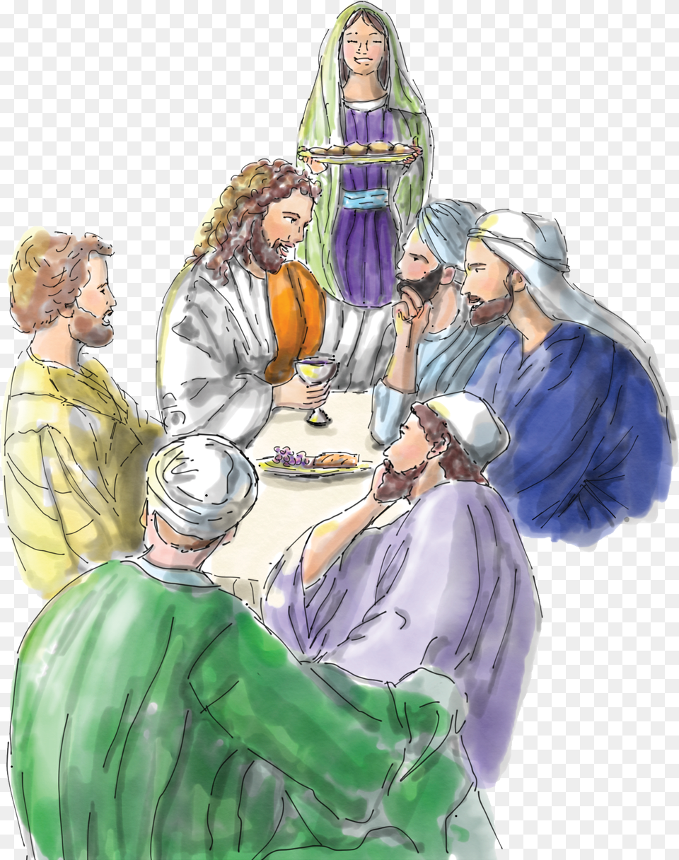 Jesus Sharing, Publication, Book, Comics, Adult Png Image
