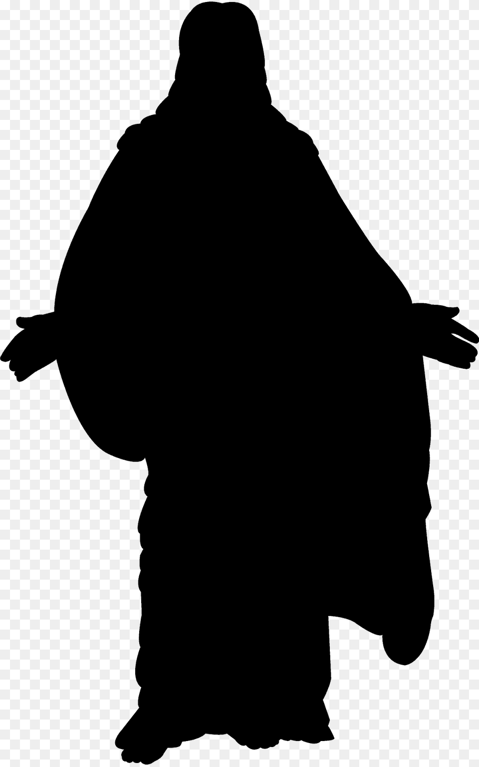Jesus Silhouette, Fashion, Adult, Female, Person Free Png