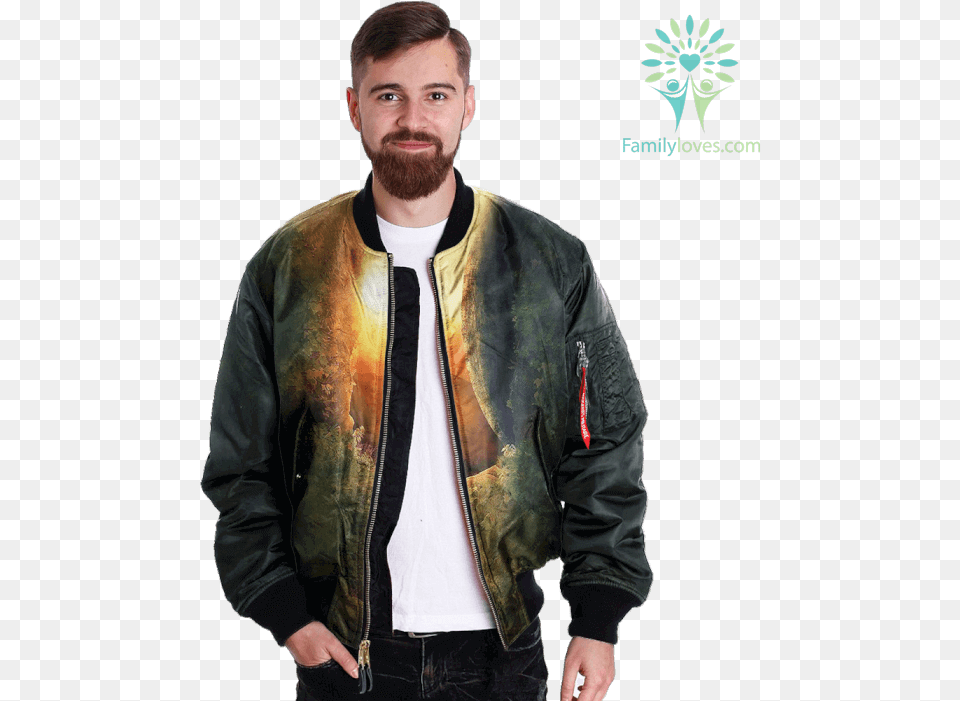 Jesus Spoiler Alert Empty Tomb 3d Over Print Jacket Jacket, Clothing, Coat, Adult, Male Png Image