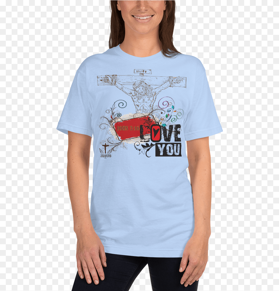 Jesus T Shirt, Clothing, T-shirt, Adult, Female Free Png