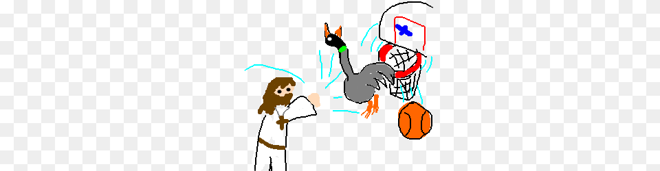 Jesus Throws A Duck Which Makes A Slam Dunk, Baby, Person, People, Face Free Png