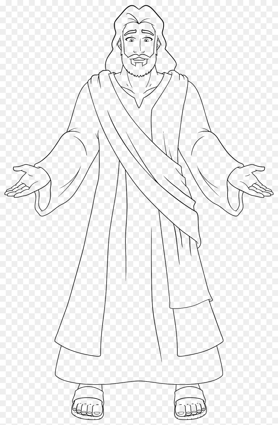 Jesus Welcomes Everyone Clipart, Fashion, Person, Face, Head Png
