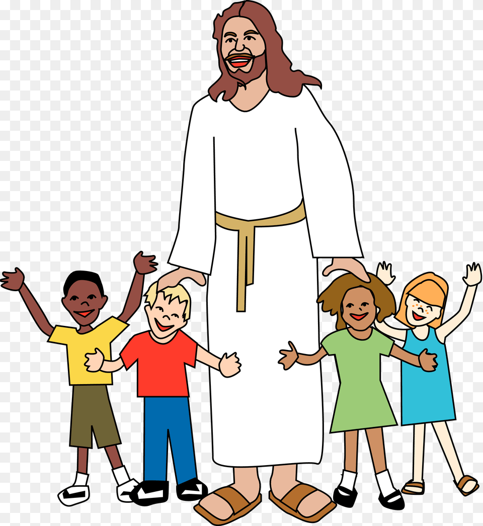 Jesus With Children Clipart At Getdrawings God With Children Clip Art, Boy, Child, Male, Person Free Transparent Png