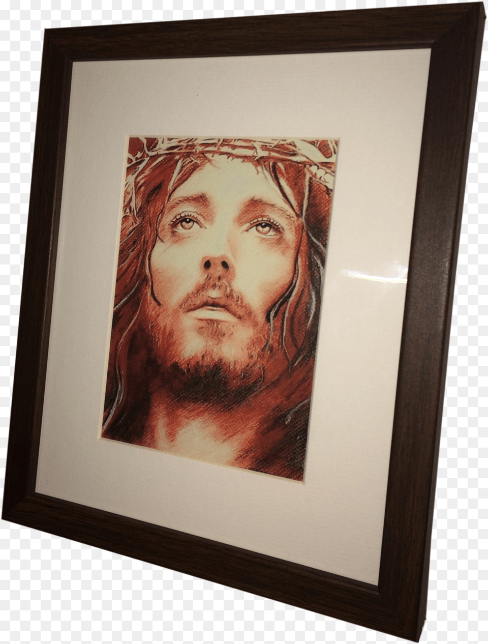Jesusframe Picture Frame, Adult, Art, Male, Man Png Image