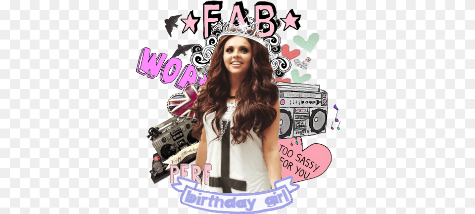 Jesy Fab Nelson Via Tumblr Birthday Collage, Accessories, Adult, Advertisement, Female Png Image