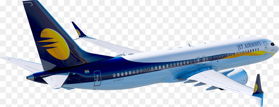 Jet Airways Plane, Aircraft, Airliner, Airplane, Transportation Png Image