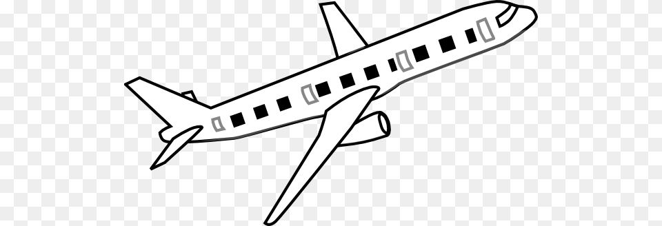 Jet Clipart Drawn, Aircraft, Airliner, Airplane, Transportation Png