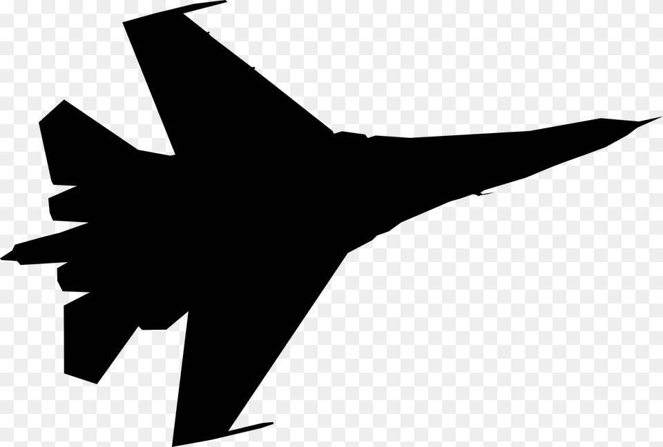 Jet Fighter, Gray Free Png