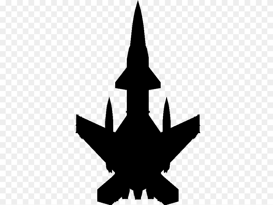 Jet Fighter Silhouette Jet Fighter Top View, Gray Png