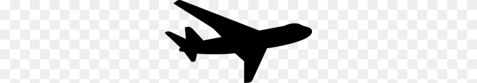 Jet Plane Silhouette Clip Art, Gray Free Png