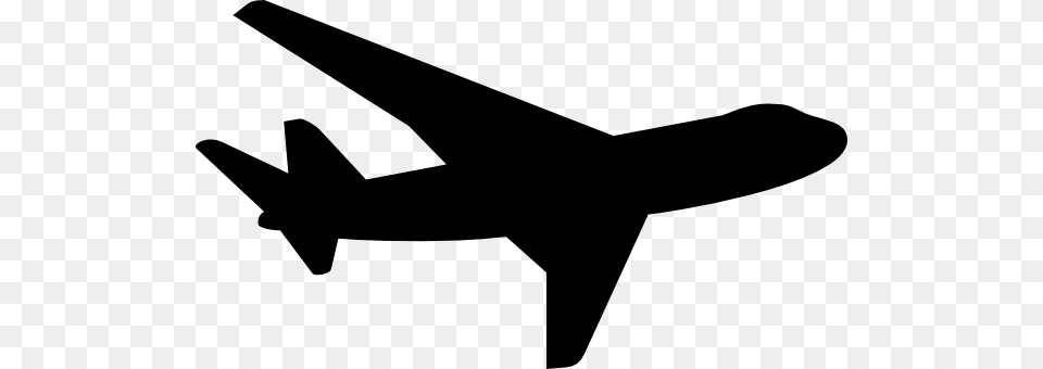 Jet Plane Silhouette Clip Art, Aircraft, Transportation, Vehicle, Airplane Free Png Download