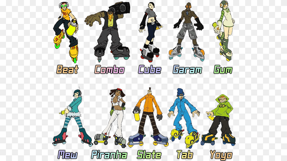 Jet Set Radio Outfits, Book, Comics, Publication, Baby Free Png