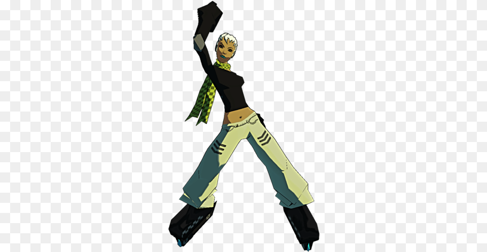 Jet Set Radio Z Toon Cartoon Games Jet Set Radio Jazz, Clothing, Pants, Person, Face Png