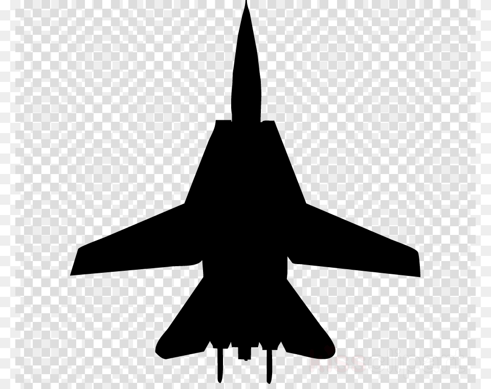Jet Silhouette Clipart Airplane Aircraft Mcdonnell Clip Art, Transportation, Vehicle Free Transparent Png