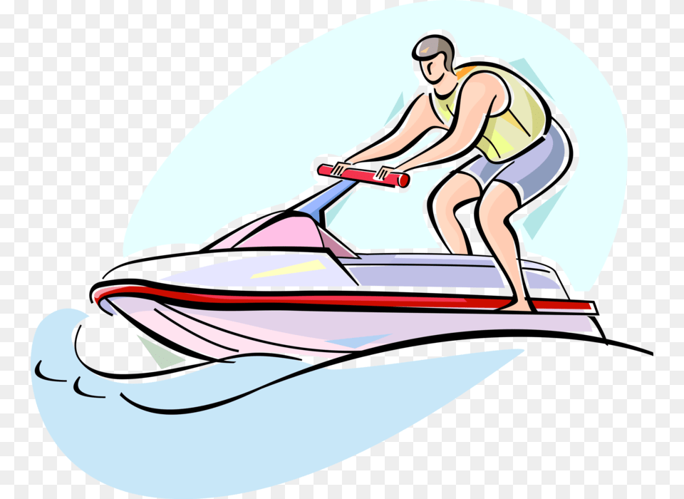 Jet Skier On Sea Doo Jet Ski, Water, Adult, Water Sports, Sport Png Image