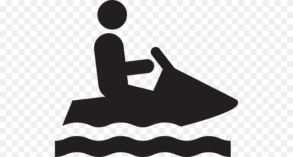 Jet Skiing Clip Art, Silhouette, Stencil, Water, Animal Png