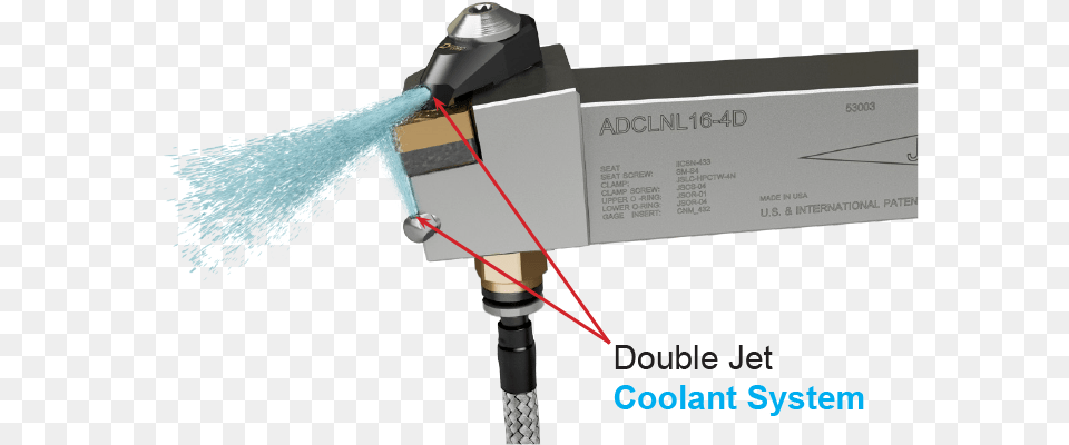 Jet Stream Tool Holder Thru Coolant Tool Holder Lathe, Light, Device Png Image