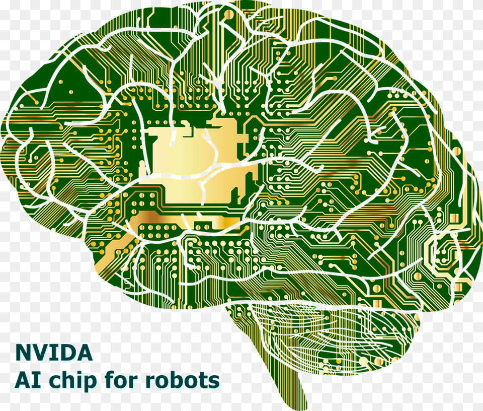 Jetson Xavier By Nvidia A New Kind Of Ai Chip For Robots Masters Of Our Mind, Electronics, Hardware, Printed Circuit Board, Green Png Image