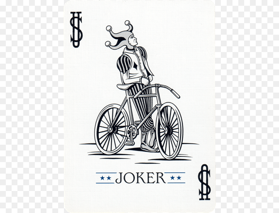 Jeu Marqu Bicycle Inspire Neuf Sous Cello Bleu Bicycle Playing Card Joker, Wheel, Machine, Vehicle, Transportation Free Png