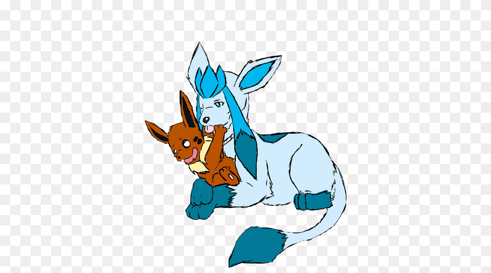 Jewel And Jazz The Glaceon And Eevee, Animal, Mammal, Canine, Dog Free Transparent Png