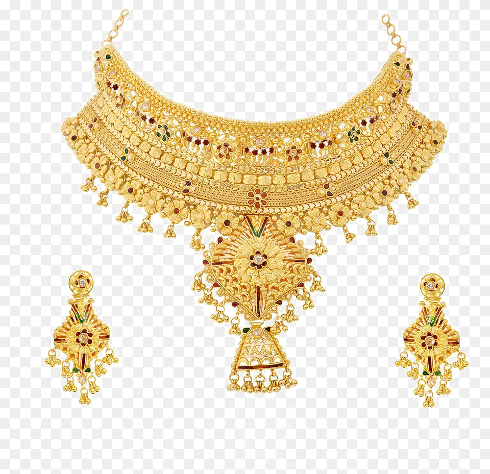 Jewel Set Clipart 30 Gram Gold Necklace Design, Accessories, Jewelry, Gemstone, Diamond Free Png Download