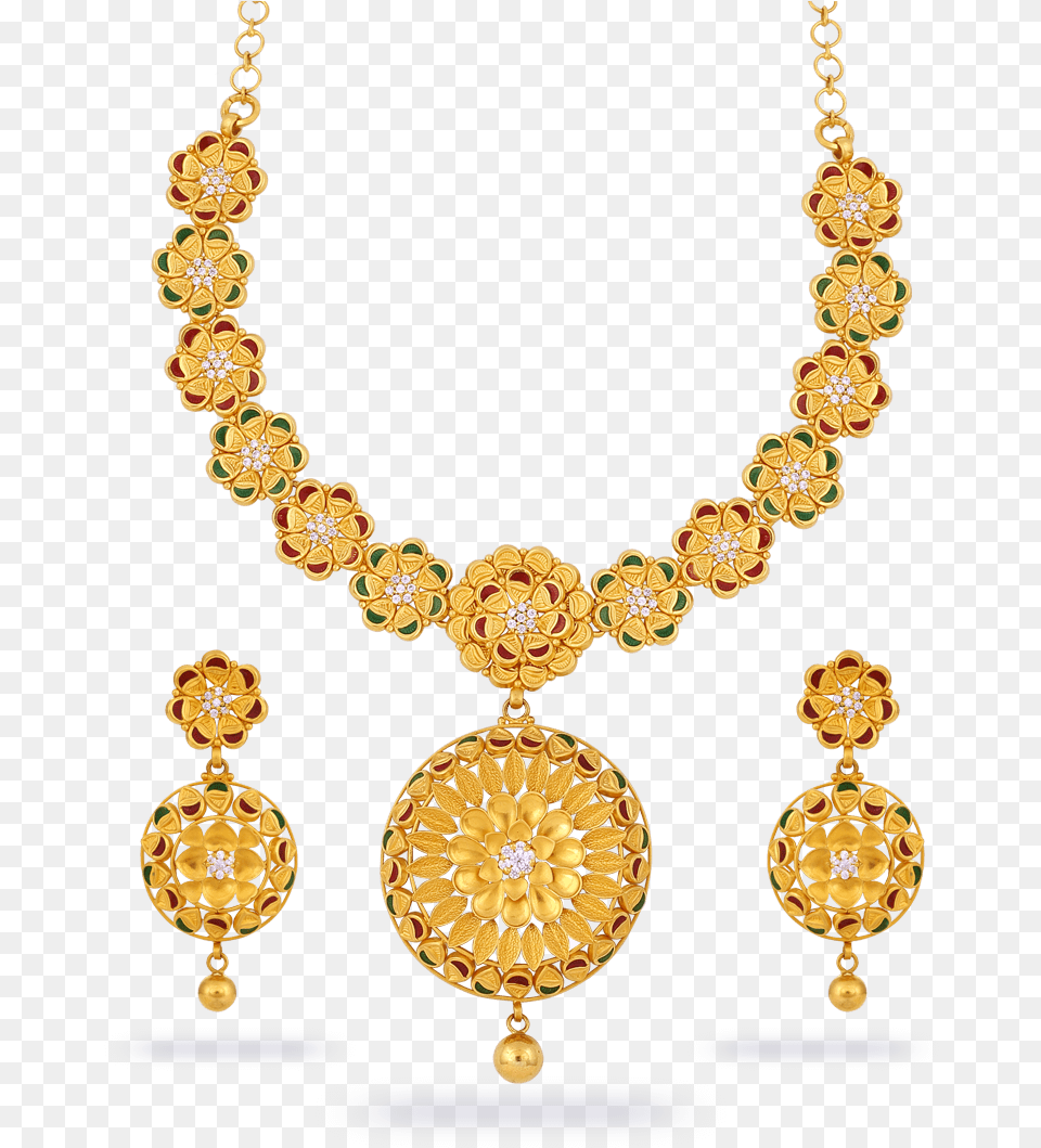 Jewel Set Transparent Hd Gold Necklace Set, Accessories, Earring, Jewelry, Diamond Free Png