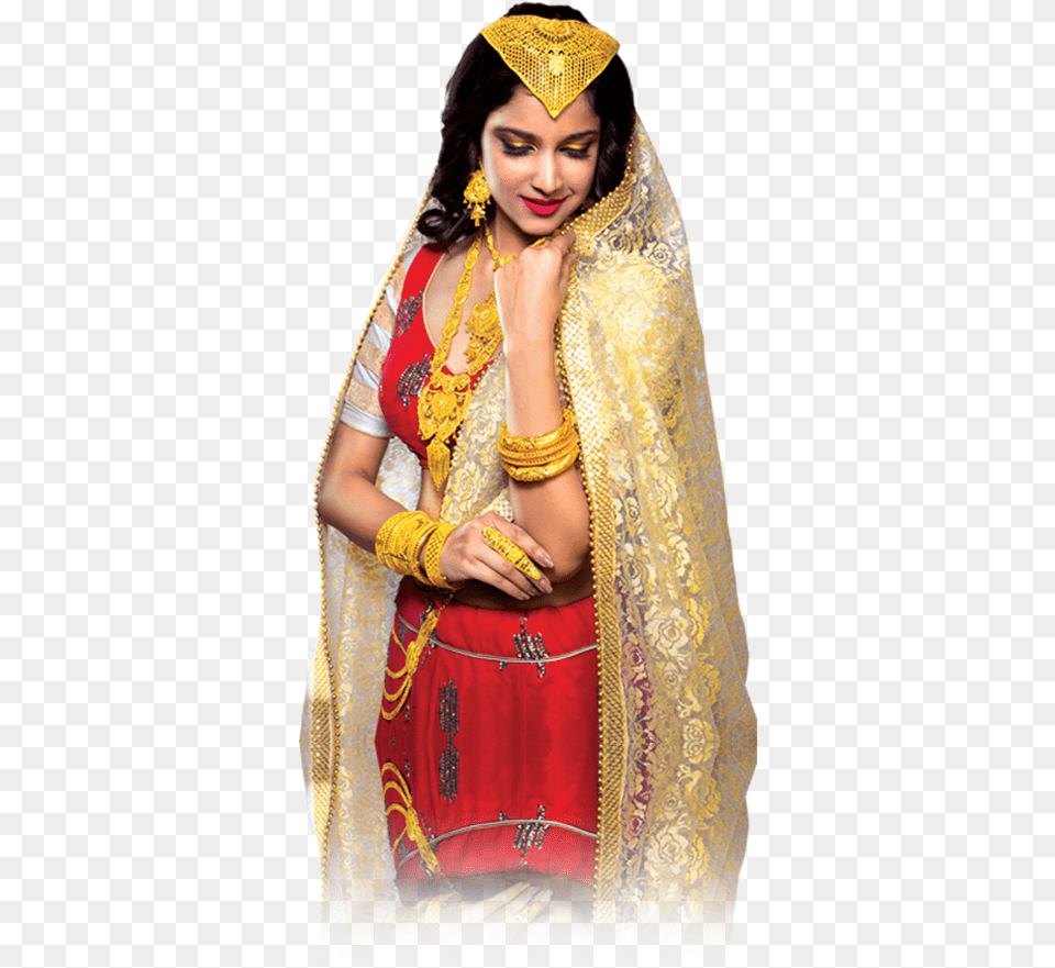 Jewellers Ad Hk Dutta Jewellers Models, Adult, Bride, Female, Person Png Image