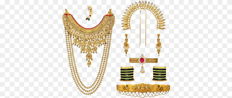 Jewellers Online Shopping For Maharashtrian Traditional Wedding Jewellery, Accessories, Earring, Jewelry, Necklace Free Transparent Png
