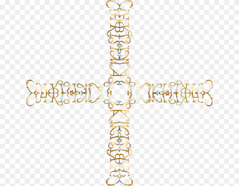 Jewellerysymbolcross Christmas Cross Transparent Background, Symbol Free Png