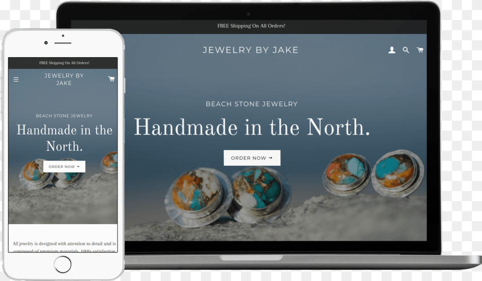 Jewelry By Jake Ecommerce Website Design Iphone, Electronics, Mobile Phone, Phone, Machine Free Transparent Png