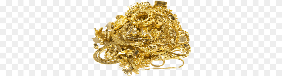 Jewelry Gold Scrap, Chandelier, Lamp, Treasure, Accessories Png Image