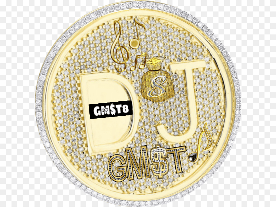 Jewelry Ice Water Logo Money Dj Gold Diamonds Circle, Coin Png Image