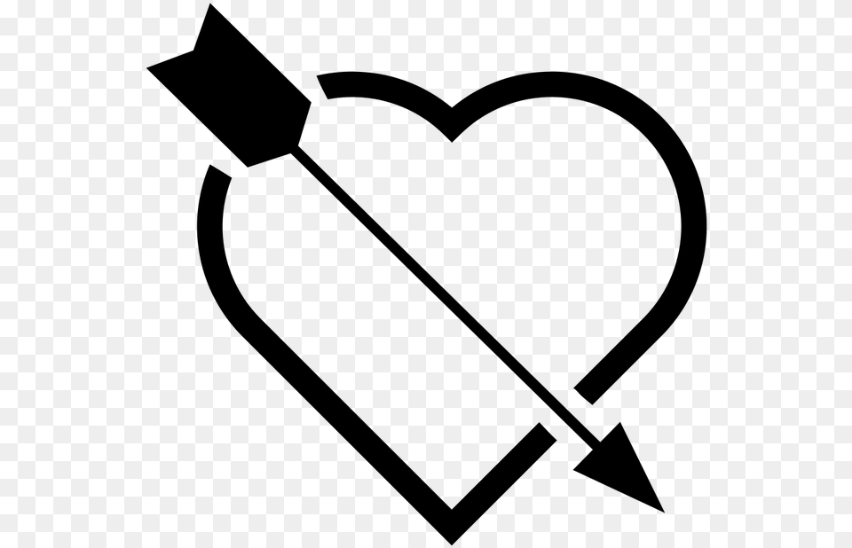 Jewelry Icon Heart Arrow Black Love Emblem Funny Quotes On Cousins, Gray Png Image