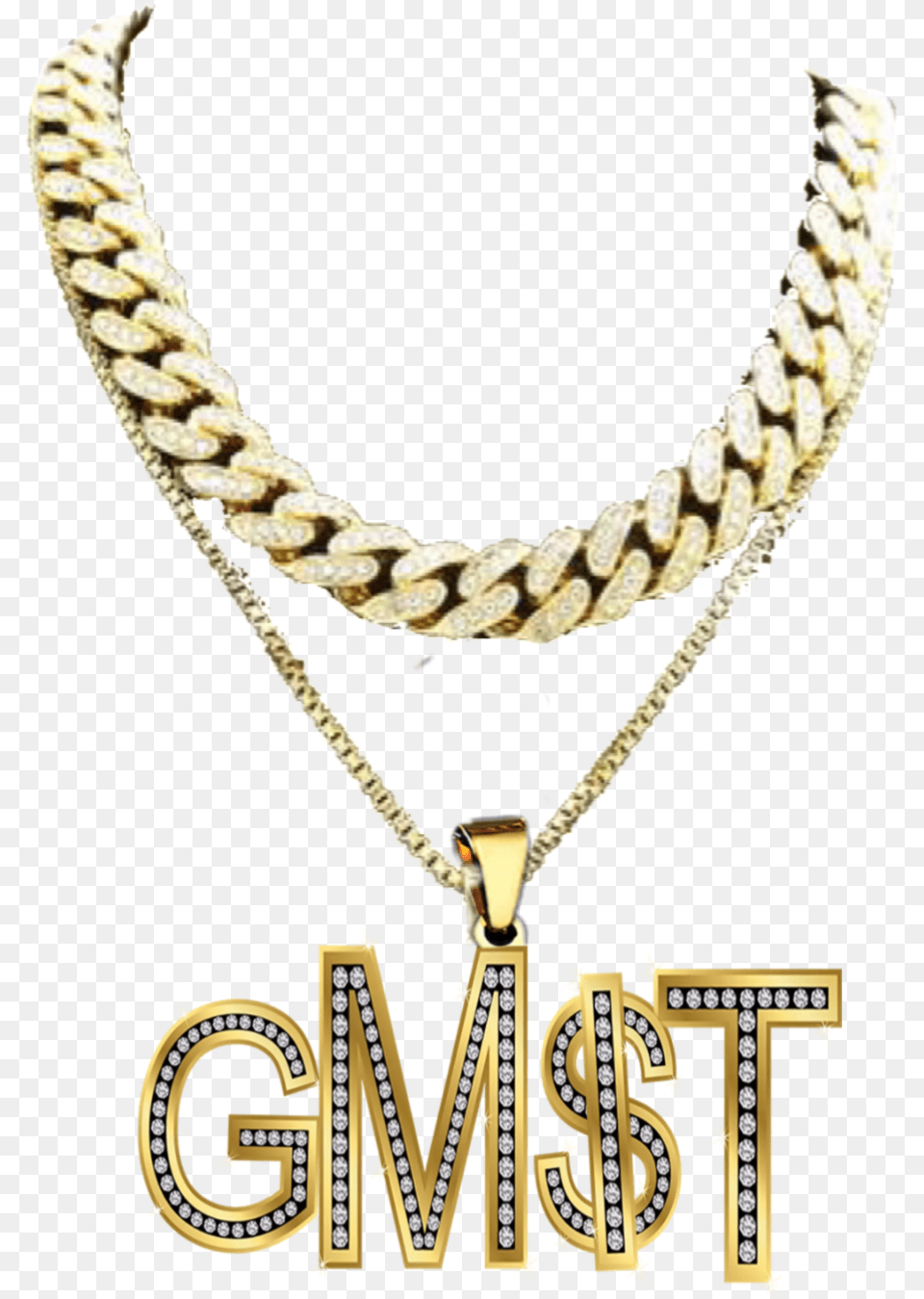 Jewerly Necklace Chain Diamond Gold Rapper Gmst Rapper Chain, Accessories, Jewelry Png Image