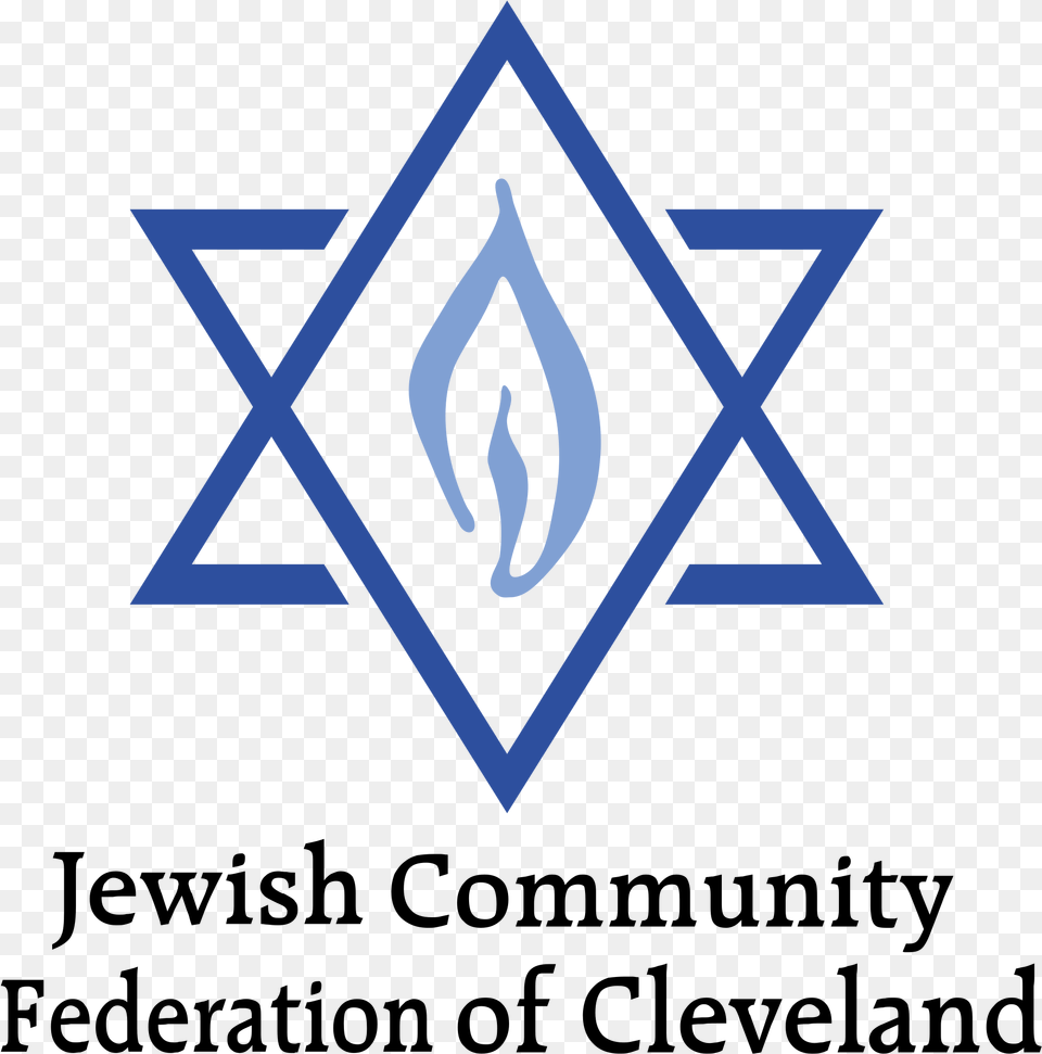 Jewis Community Federation Of Cleveland Logo Transparent, Symbol, Star Symbol Png Image