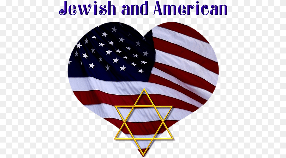 Jewish And American Flag With Star Of David Baby Onesie American Flag Star David, American Flag Free Png Download